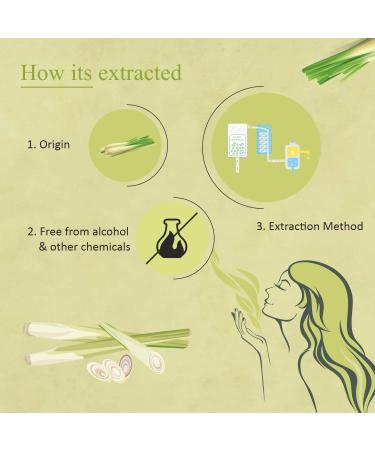 Florona Lemongrass Essential Oil USDA Organic - 4 fl oz | Therapeutic Grade for Hair & Skin Care, Diffuser Aromatherapy - Buy Online on GoSupps.com
