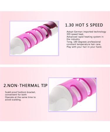 Electric Hair Curler Portable Hair Salon Spiral Curl Ceramic Curling Hair Curler Curling Wand Small Hair Straightener (A One Size) One Size A - Buy Online on GoSupps.com