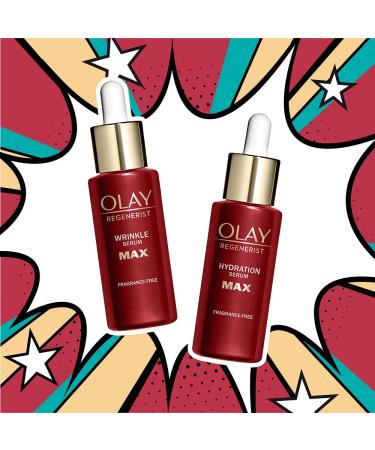 Olay Regenerist MAX Hydration Serum with Hyaluronic Acid 1.3 Oz - Intense Hydration Formula - Buy Online on GoSupps.com