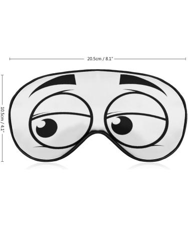 LynaRei Sleeping Mask Cartoon Eyes Sleep Eye Mask Blindfold with Adjustable Strap Funny Expression Soft Eye Cover for Blocking Out Lights Style-5 - Buy Online on GoSupps.com
