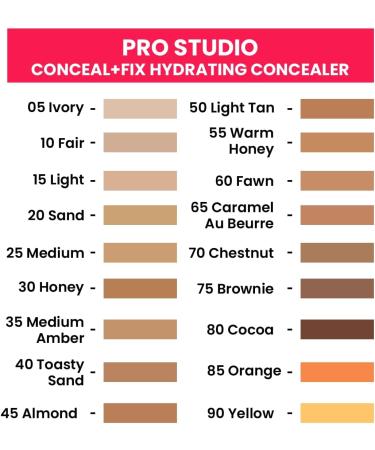 Beauty Forever Pro Studio Conceal & Fix Contour Concealer 25 MEDIUM 12ml - Hydrating Formula - Buy Online on GoSupps.com