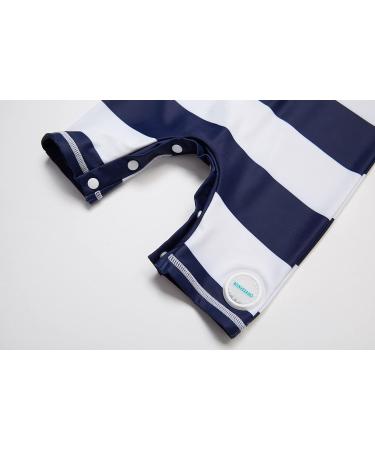 Bonverano Baby Boys Swimsuit | UPF 50+ Sun Protection | Navy Stripe | 18-24 Months - Buy Online on GoSupps.com