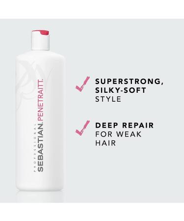 Sebastian Professional Penetraitt Shampoo & Conditioner - Strengthen & Repair Damaged, Color Treated Hair - 33.8 Fl Oz - Buy Online on GoSupps.com