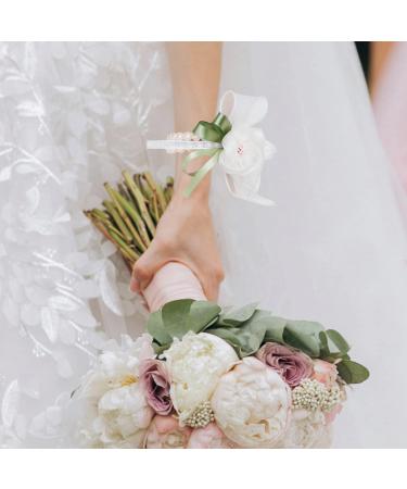 Elastic Pearl Bands Wedding Corsage Bracelet 20 Pack - White Pearl Wristlets for DIY Corsages - Wedding Prom Accessories - Buy Online on GoSupps.com