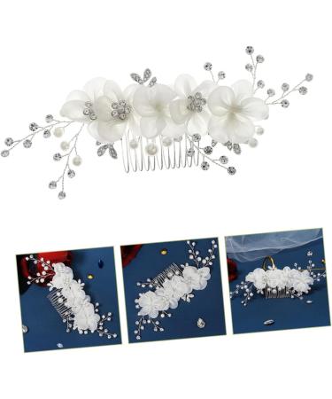 SOESFOUFU Bride Hair Comb Flower Side Hair Comb Tiara for Hair Accessory for Flower Hair Accessories Hair Accessory Floral Hair Accessories Rhinestones Bride The Flowers Pearl - Buy Online on GoSupps.com