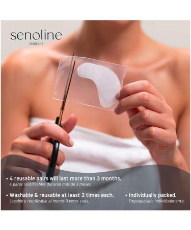 Senoline EYE AND SMILE PATCHES anti-aging for women and men. Anti-dark circles anti-puffiness. Adhesive gel with a blend of natural oils and ceramides. 4 reusable pairs. Made in Barcelona - Buy Online on GoSupps.com