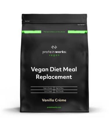 Protein Works - Vegan Diet Meal Replacement Shake | Nutritionally Complete 250 Calorie Meal | Vegan Meal Shake | Plant Based Meal | 7 Servings | Vanilla Cr me | 500g Vanilla Cr me 500g (7 meals)