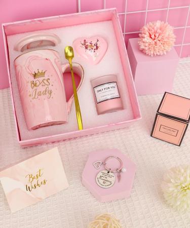 Unique Gifts for Women | 14 oz Coffee Cup Set Candle Socks & Bath Bomb - Perfect Birthday Presents for Moms Wives & Friends - Buy Online on GoSupps.com
