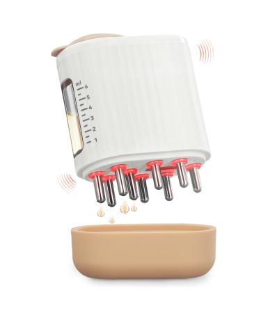 Vusddy 2-in-1 electrical scalp massage brush and hair oil applicator-high-frequency vibration scalp massager for essential oil serum medicine hair growth hair treatment