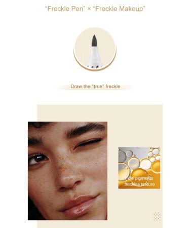JINQII Natural Freckle Pen Freckles Makeup Tool Lasting Waterproof Dot Spot Pen - Buy Online on GoSupps.com