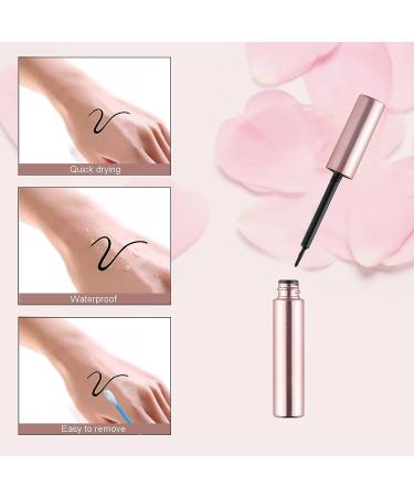 6D Magnetic Eyelashes Set with Brown and Black Magnetic Eyeliner - Includes 5 False Eyelashes, Tweezers (5 pairs - Brown) - Buy Online on GoSupps.com