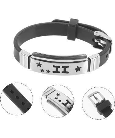 Amosfun 3pcs bracelets for couples couple bracelets silicone bracelet stainless steel bracelet couples bracelets bracelet for couples Stainless Steel bangle adjustable Tokyo lovers Medium As Shown - Buy Online on GoSupps.com