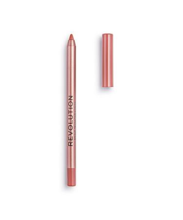 Makeup Revolution Satin Kiss Lip Liner in Chauffeur - Long-Wearing Vegan & Cruelty-Free Pencil - Buy Online on GoSupps.com