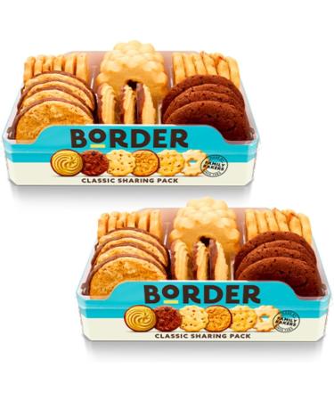  ICMinds Gifts Borders Biscuit | Biscuit Tin | Variety of 6 Buttered Flavours | Family Gift Set | (2 x 400g) | Family Treats - Buy Online on GoSupps.com
