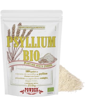 ORGANIC PSYLLIUM POWDER * 30 servings / 210 g * Supply of natural fiber