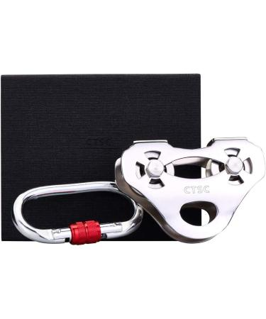 CTSC Climbing Pulleys + Oval Carabiner Zipline Kit | Speed 35/s, 800lbs Capacity - for Backyard & Commercial Use - Buy Online on GoSupps.com
