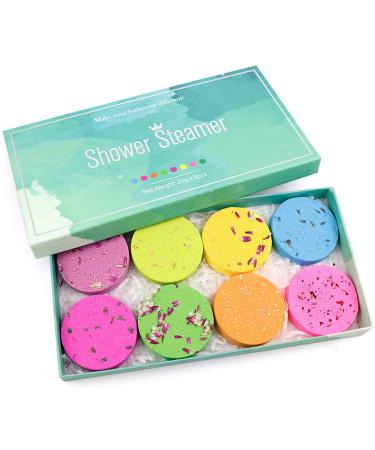 Shower Steamers Aromatherapy Gifts for Women- Variety Pack of 8 Bath Bomb Shower Tablets with Essential Oils.Self Care & SPA Relaxation -Stocking Stuffers Birthday Valentines Christmas Gift