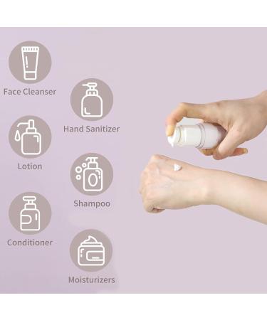 Katmerio 3-Pack 50ml Airless Pump Dispenser Bottles - Ideal for Travel & Home Use | Empty Cosmetic Lotion Pump - Buy Online on GoSupps.com