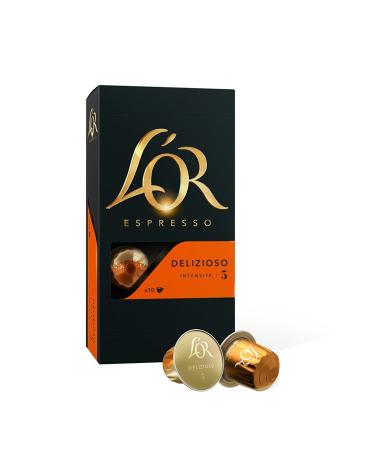 L'Or Espresso Caf - 200 Capsules Delizioso Intensit 5 - compatibles Nespresso * (lot de 20 x 10) 10 unit (Lot de 20)