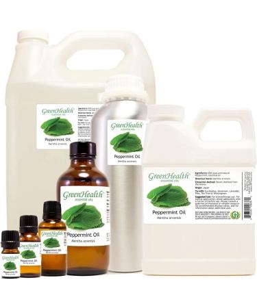 16 fl oz Peppermint Essential Oil - 100% Pure & Uncut by GreenHealth - Buy Online on GoSupps.com