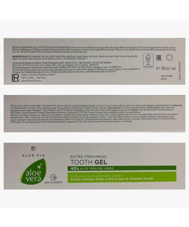 Buy Lr Aloe Vera Toothpaste 4er Set | Natural Refreshing & International Shipping Available - Buy Online on GoSupps.com