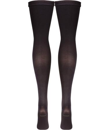 Truform Surgical Stockings - 18 mmHg Compression Thigh High for Men & Women Closed Toe Black - Large (Pack of 2 - Buy Online on GoSupps.com