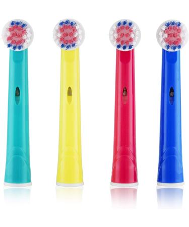 Oral-B Kids Brush Heads - 4 Pack | Compatible with Vitality, Genius, Smart Series, Pro Triumph & Advance Power Toothbrushes - Buy Online on GoSupps.com