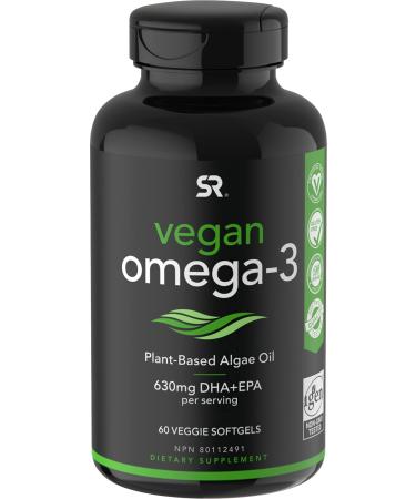 Sports Research Vegan Omega-3 60 Veggie Softgels