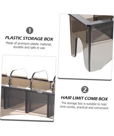 8 PCs COMB Storage Rack | Electric Plastic Comb & Mustache Trimmer Case | Barber Clipper Tray & Hair Scissors Container - Fader 25x8cmx4Pcs Black - Buy Online on GoSupps.com