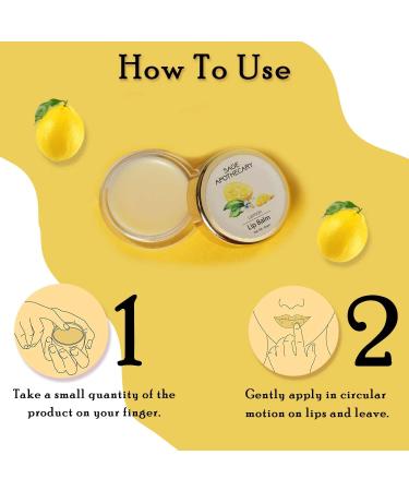 Super Soft Natural Lemon Lip Balm - Nourishing Care for Dark Chapped and Dry Lips | 8gm - Buy Online on GoSupps.com