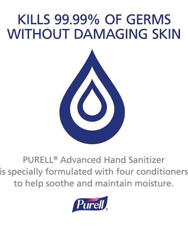 Purell Advanced Hand Sanitizer Soothing Gel Fresh Scent with Aloe and Vitamin E - 8 fl oz Pump Bottle (Pack of 4) - Buy Online on GoSupps.com