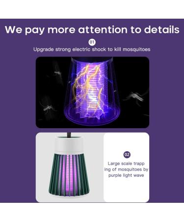 CHAW LED Bug Zapper Powerful Insect Killer Fly Trap Indoor with Mosquito lamp for Indoor Home Bedroom Kitchen Office - Buy Online on GoSupps.com