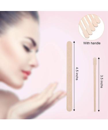 1000-Piece Wood Wax Sticks Set for Hair Removal - Includes 500 Large Eyebrow & 500 Small Facial Applicator Sticks - Buy Online on GoSupps.com