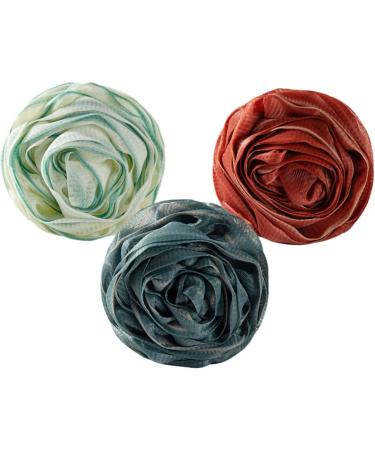 FOMIYES 6 pcs Rose Bath Flower Scrubber - Luxurious Bath & Shower Accessories for Women | Mesh Luffa & Bath Sponge Brushes - Buy Online on GoSupps.com