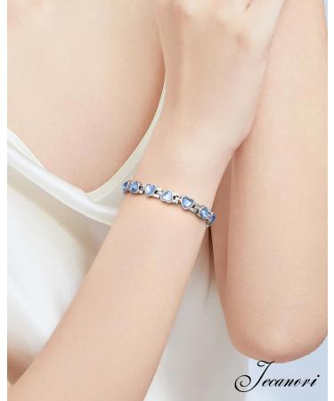 JECANORI Women s Titanium Steel Magnetic Bracelet - Ultra Strong 3500 Gauss - Health & Wellness Crystal Blue Magnetic Jewelry - Buy Online on GoSupps.com