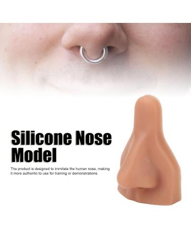 3D Flexible Silicone Nose Model Flexible Fake Nose Practice Model for Piercing Practice Jewelry Display (Dark Skin Color) - Buy Online on GoSupps.com