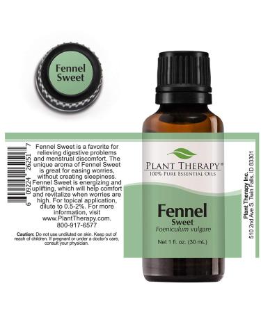 Buy Plant Therapy Sweet Fennel Essential Oil 30 mL - 100% Pure Undiluted Therapeutic Grade - International Shipping Available - Buy Online on GoSupps.com