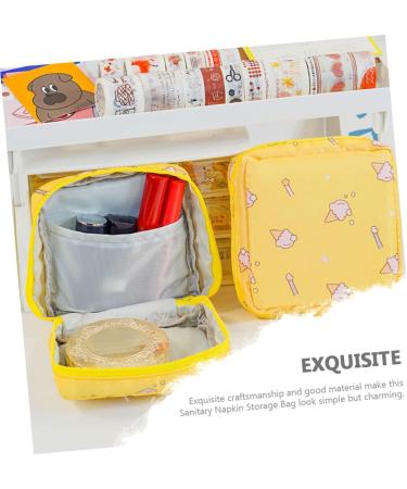 Lurrose 3pcs Napkin Storage Travel Organizer Bags - Portable Zipper Pouch for Makeup & Menstrual Essentials - Buy Online on GoSupps.com