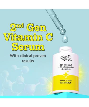 Chemist At Play Vitamin C Face Serum | Lightweight Daily Serum for Skin Care Routine | 30ml Vitamin C -30ml - Buy Online on GoSupps.com