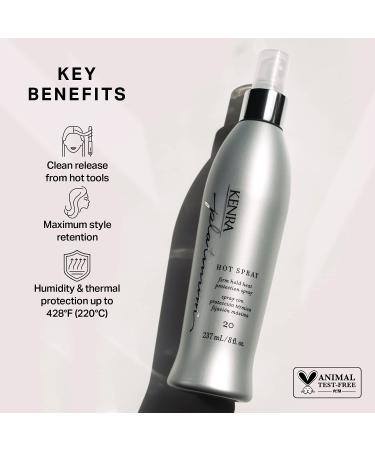Kenra Platinum Hot Spray 20 Heat Protection Styler 8oz - For All Hair Types - Buy Online on GoSupps.com