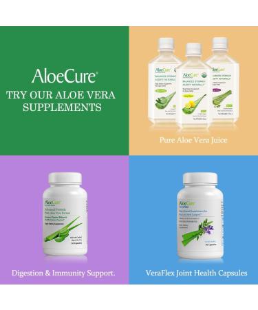 AloeCure Natural Melatonin + Collagen with Organic Aloe Vera - Natural Sleep Aid Supplement for Restful Nights - Collagen Complex for Joint Strength Skin Elasticity Hair & Nail Growth 30 Capsules 1 - Buy Online on GoSupps.com