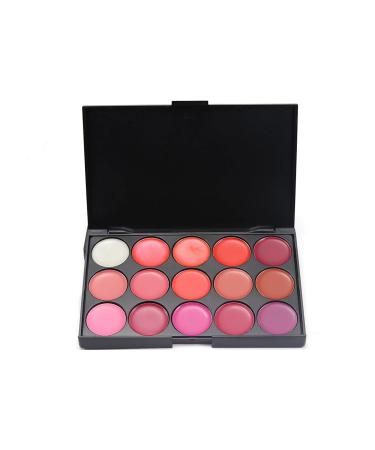 FantasyDay Pro Matte 15 Colors Lip Gloss Palette | Non-Sticky Lipgloss Makeup Kit for Flawless Contouring - Shop Internationally - Buy Online on GoSupps.com