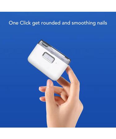 Electric Nail Clippers 2 in 1 Electric Nail Clipper Stainless Steel Safety Grinding Automatic Electric Nail Trimmer with Nail Scraps Storage & LED Light for Baby Seniors Adult - Buy Online on GoSupps.com
