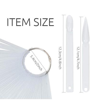 Niceneeded 100pc Transparent Nail Art Tips Sticks Display Board - Perfect for Polish Practice & Display with Metal Clasp - International Shipping Available - Buy Online on GoSupps.com