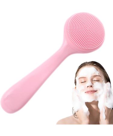Comoda Facial Cleansing Brush - Silicone Face Skin Scrubbers Scrub Pad - Manual Facial Cleansing Brush Skin Friendly Waterproof Face Cleaning Scrubber Pink - Buy Online on GoSupps.com