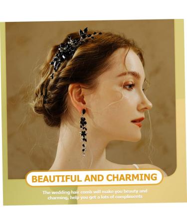 Didiseaon Prom Tiara Crystal Side Hair Comb Bridal Headdress Decorative Hair Combs Crystal Hair Accessories Wedding Bride Headpieces Wedding Bridal Hair Comb Girl Bridesmaid Alloy Decorate - Buy Online on GoSupps.com