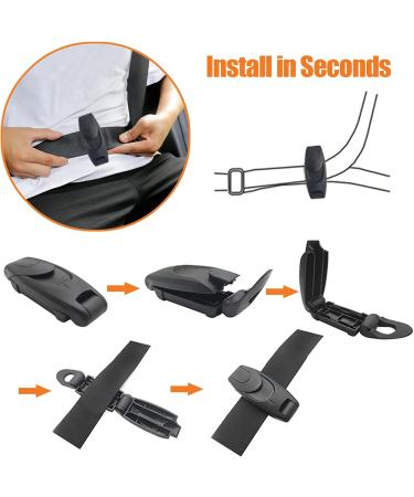 Multipurpose Seat Belt Clip - Universal Adjustable Car Shoulder Belt Positioner (2 Pack) | Enhance Safety & Comfort - Buy Online on GoSupps.com
