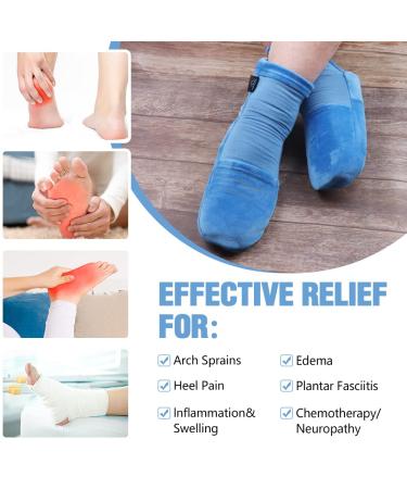 Hilph Cold Therapy Socks - Pain Relief for Neuropathy, Chemotherapy, Plantar Fasciitis - Large Size - Buy Online on GoSupps.com