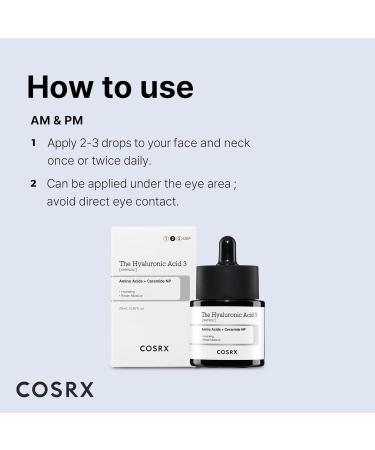 COSRX The Hyaluronic Acid 3 Serum (20 ml) - Buy Online on GoSupps.com