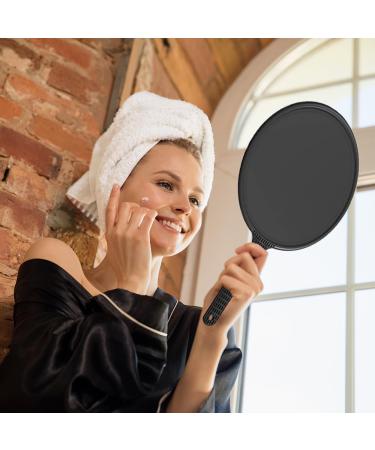 Round Salon Mirror with Non-Slip Handle | Professional Hairdresser Tool | International Shipping - Buy Online on GoSupps.com